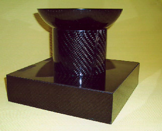 Vase aus Carbon